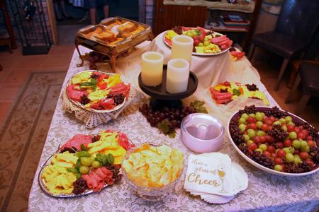 Appetizers for the Wedding Guests at Pennington Place in Walsenburg